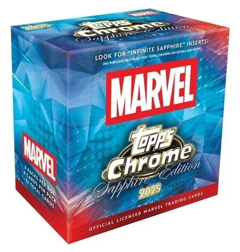 2025 Topps Chrome Marvel Comics Sapphire Box