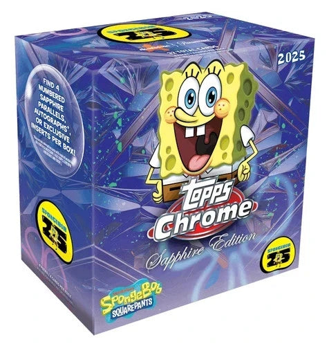 2025 Topps Chrome Spongebob Squarepants Sapphire Box