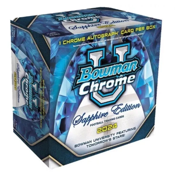 2024 Bowman Chrome Sapphire University U Football Hobby Box