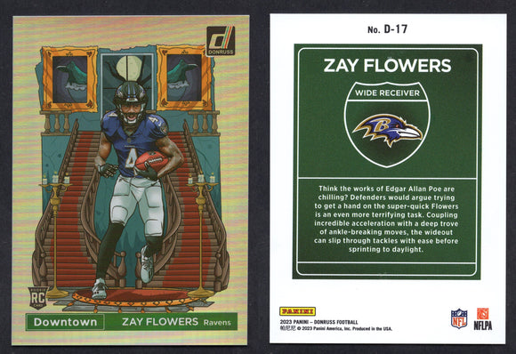 2023 Donruss Downtown #17 Zay Flowers (NM-Near Mint)