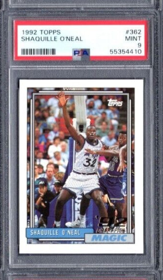 O'Neal Shaquille 1992-93 Topps Rc PSA 9