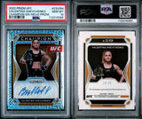 2022 PANINI PRIZM UFC CHAMPION SIGNATURES #CSVSH VALENTINA SHEVCHENKO CHAMPION SIG-MOJO PRIZM /25 PSA 10