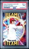 2022 TOPPS STADIUM CLUB CHROME BEAM TEAM #BT13 SHOHEI OHTANI BEAM TEAM-WAVE REF PSA 9