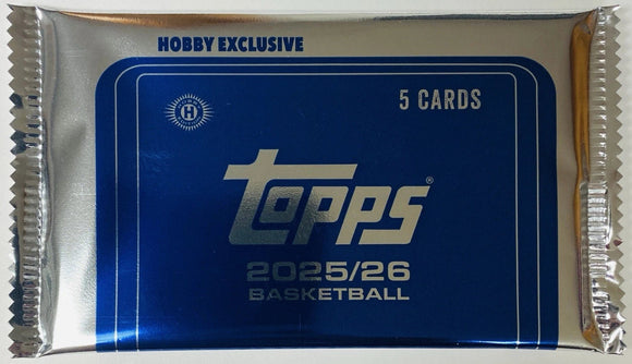 2025-26 Topps Basketball Hobby PROMO/SILVER Pack Box Topper