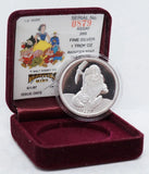 1987 .999 Silver Disney Rarities SLEEPY Proof Coin Ltd. Edition