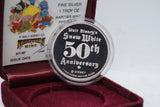 1987 .999 Silver Disney Rarities SLEEPY Proof Coin Ltd. Edition