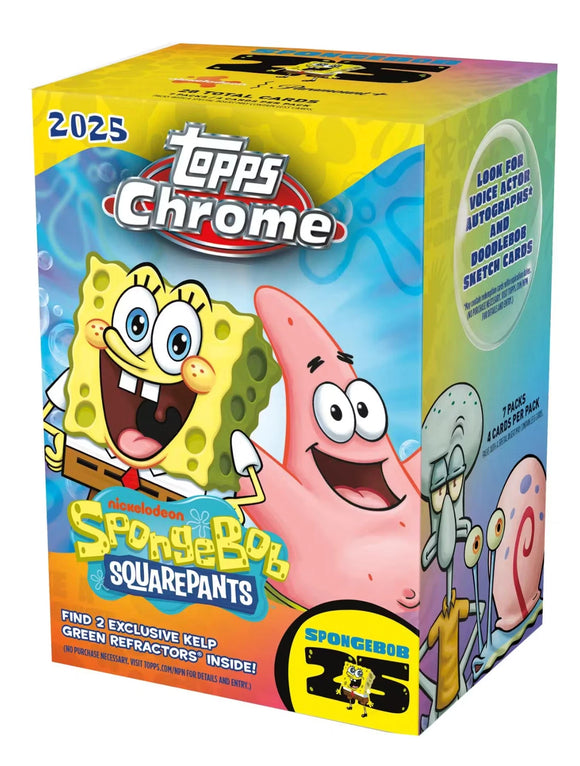 2025 Topps Chrome Spongebob Squarepants Blaster Box