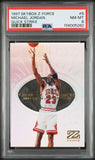 1997 SKYBOX Z-FORCE QUICK STRIKE #5 MICHAEL JORDAN QUICK STRIKE PSA 8
