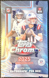 2025 Topps Chrome Football Hobby Box