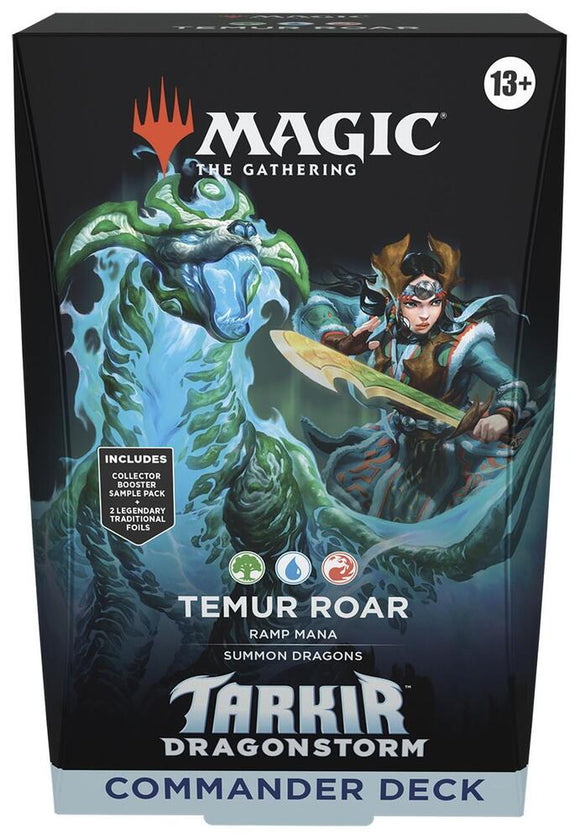 MTG: Tarkir Dragonstorm Temur Roar Commander Deck