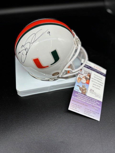 Brian Blades signed University of Miami Mini Helmet