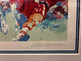 LeRoy Neiman Signed "Rumble in the Jungle" Muhammad Ali George Forman Large Framed Serigraph