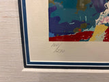 LeRoy Neiman Signed "Rumble in the Jungle" Muhammad Ali George Forman Large Framed Serigraph