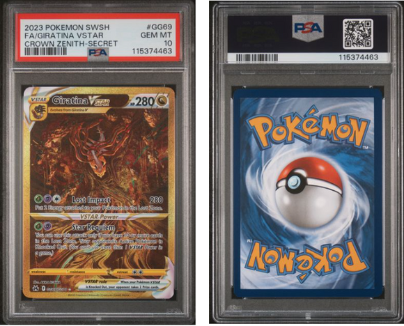 Giritina Vstar #GG69 Crown Zenith - PSA 10