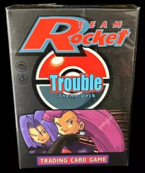 Pokemon Team Rocket Trouble Theme Deck Sealed