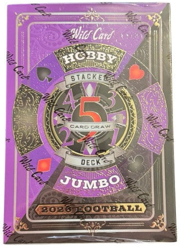 2026 Wild Card Five Card Draw Stacked Deck Football Hobby Jumbo