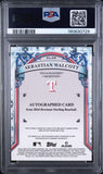 2024 BOWMAN STERLING PROSPECT AUTOGRAPHS #PASW SEBASTIAN WALCOTT PROSPECT AU-WAVE REFRACTOR /125 PSA 10