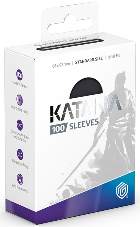 Ultimate Guard Standard Size Katana Sleeves Obsidian Shard 100ct