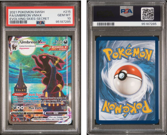 Umbreon VMAX Alt Art #215 Evolving Skies - PSA 10