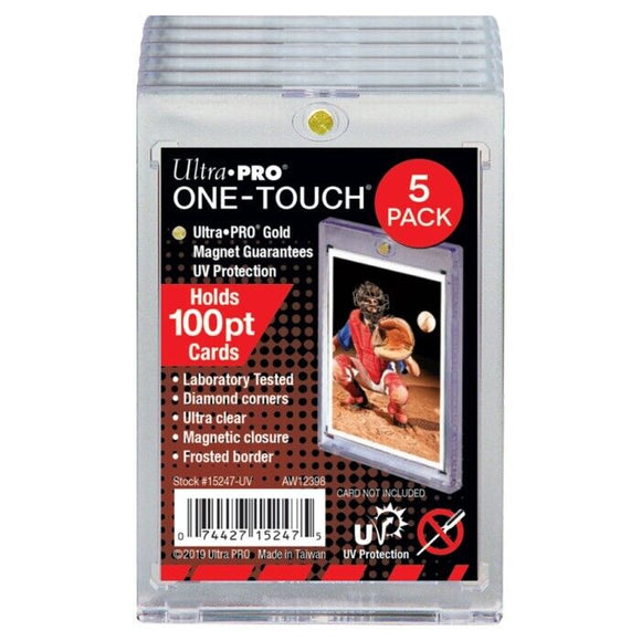 1 Touch 100pt Thick Card Holder 5 Pack Ultra Pro