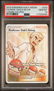 PSA 9 Full Art Professor Oak's Setup