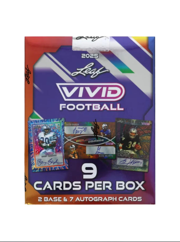 2025 Leaf Vivid Football Hobby Box