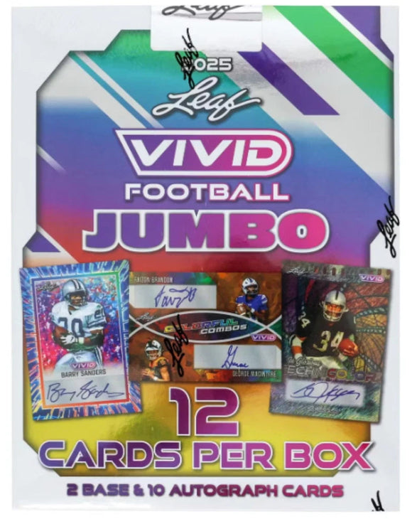 2025 Leaf Vivid Football Jumbo Box