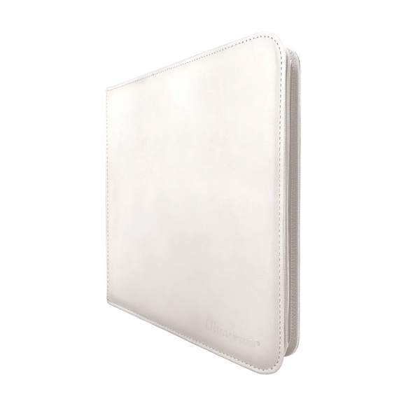Ultra Pro 12 Pocket Vivid Zippered Binder: White