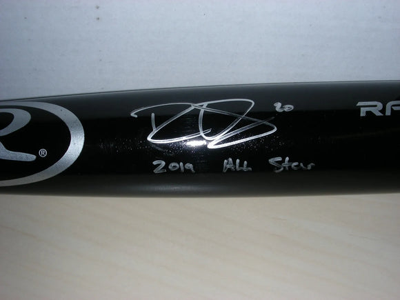 Daniel Vogelbach Signed Black Bat w/2019 All Star Inscription JSA