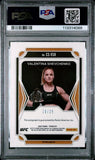 2022 PANINI PRIZM UFC CHAMPION SIGNATURES #CSVSH VALENTINA SHEVCHENKO CHAMPION SIG-MOJO PRIZM /25 PSA 10