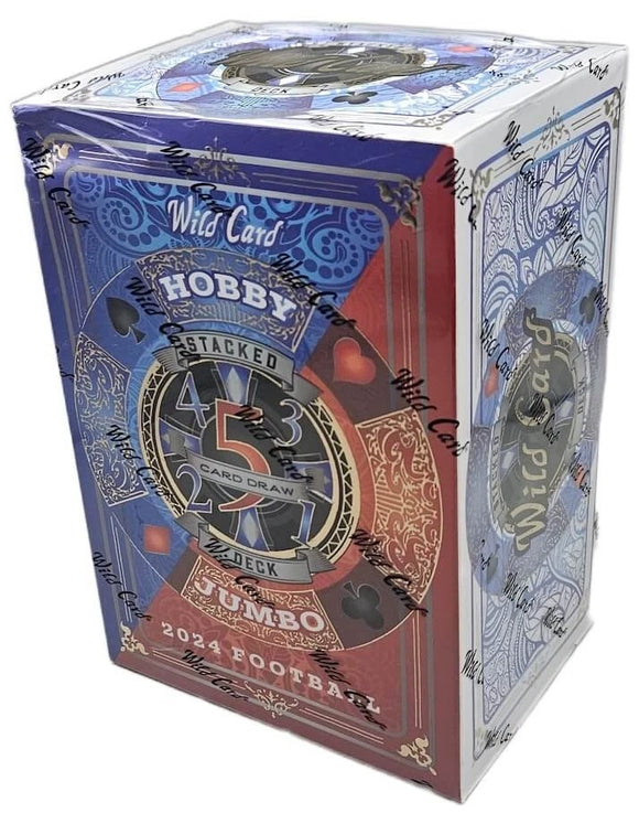 2024 Wild Card Five Card Draw Stacked Deck Football Jumbo Box