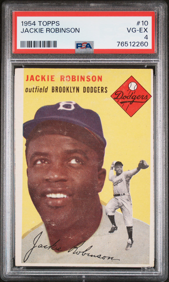 PSA 4 1954 Topps #10 Jackie Robinson