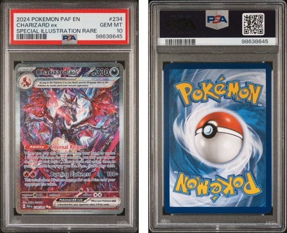 Charizard ex #234 Paldean Fates SIR PSA 10 (98638645)