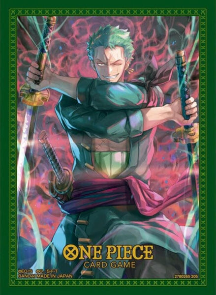 Bandai One Piece Assortment 11 Deck Sleeves (QTY 70) Roronoa Zoro