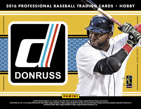 2016 Donruss Baseball Hobby Box