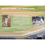 2022 Topps Stadium Club Chrome Baseball Hobby Box