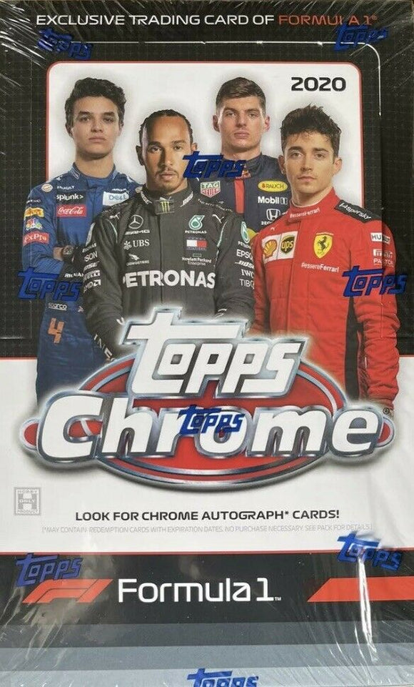 2020 Topps Chrome Formula 1 F1 Racing Hobby Box