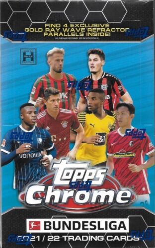 2021/22 Topps Chrome Bundesliga Soccer Hobby Lite Box