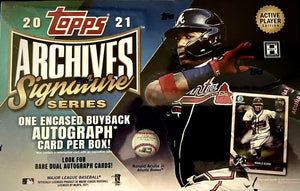 2021 Topps Archives Signature Series Active Edition Baseball Box
