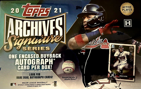 2021 Topps Archives Signature Series Active Edition Baseball Box