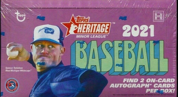 2021 Topps Heritage Minor League Baseball Hobby Box