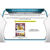 2022 Bowman Chrome University Football Hobby Box