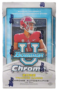 2022 Bowman Chrome University Football Hobby Box