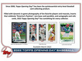 2022 Topps Opening Day Baseball Hobby Box