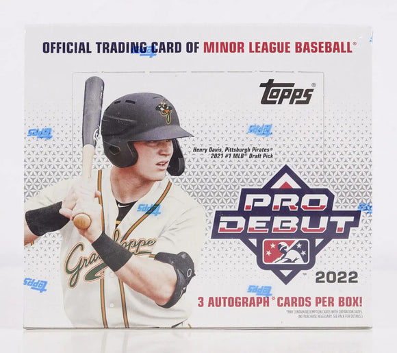 2022 Topps Pro Debut Baseball Jumbo Box