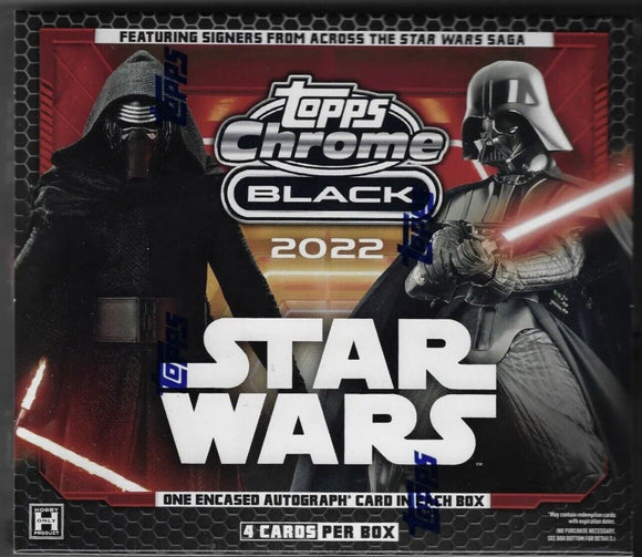 2022 Star Wars Topps Chrome Black Hobby Box