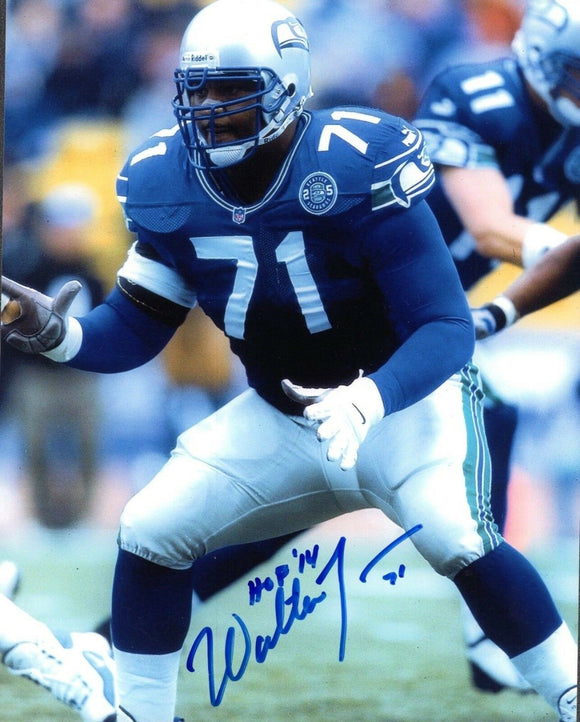 Walteer Jones Seattle Seahawks Signed 8x10 Photo #3