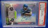 PSA 8 2013 Finest Rookie Patch Autograph Refractor Christine Michael RC Seahawks #11270