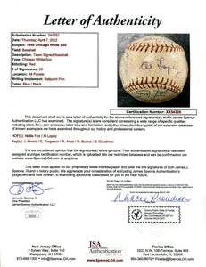 1959 Chicago White Sox Team Signed Baseball w/ JSA LOA
