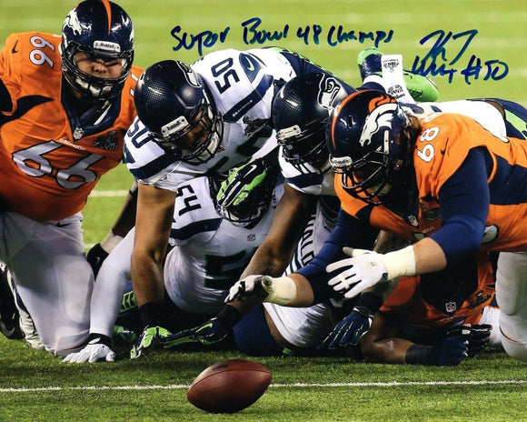 K.J. Wright Seattle Seahawks Signed 8x10 Photo #7 